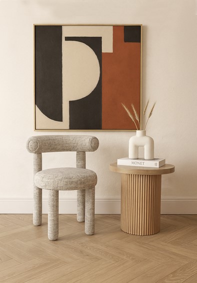 Krzesło LEITH LET77LB Szary