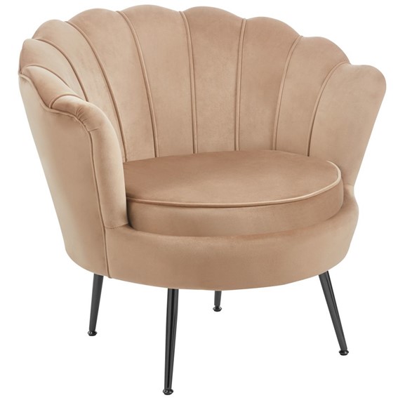 Fotel Velvet LC-032-1 Cappuccino/Czarny