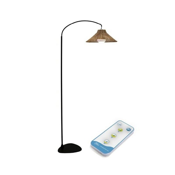 Lampa Podłogowa NIZA 165 BATTERY NEGRO Czarny/Naturalny