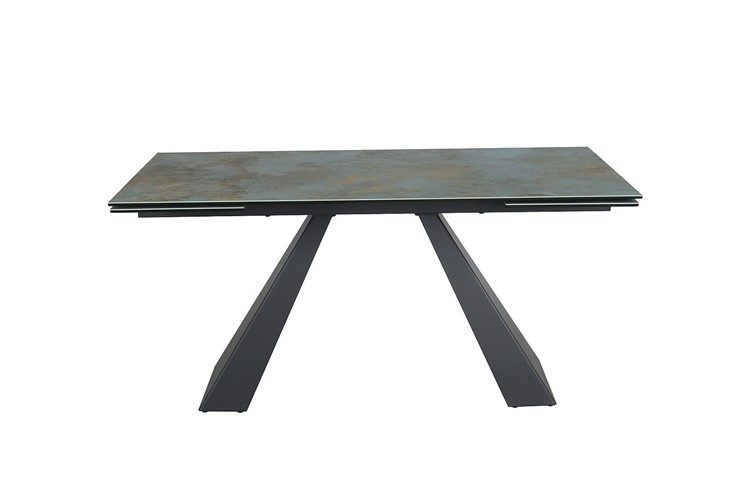 Stół Rozkładany SALVADORE Ceramic (160-240)x90 Ossido Verde/Czarny