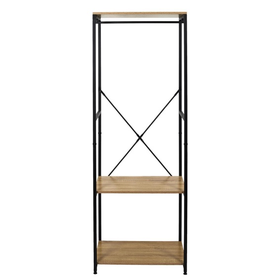 Wieszak/Garderoba Lukis 40x60x167 Dąb/Czarny