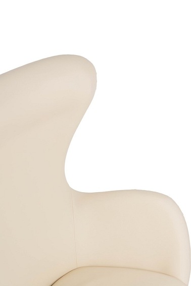 Fotel EGG Szeroki PU Beżowy