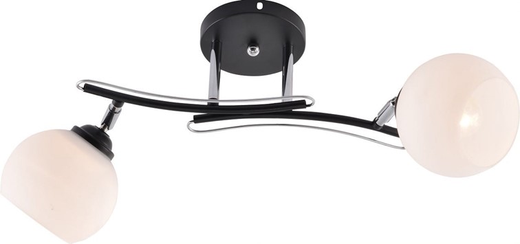 Żyrandol OLEKSI 2 Czarny/Miedziany