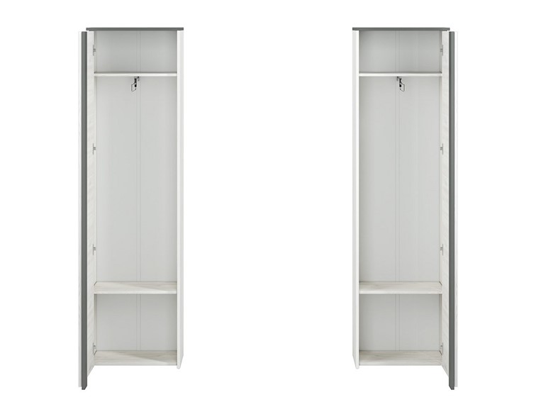 Szafa HYGA 06 Sosna Śnieżna/Antracyt