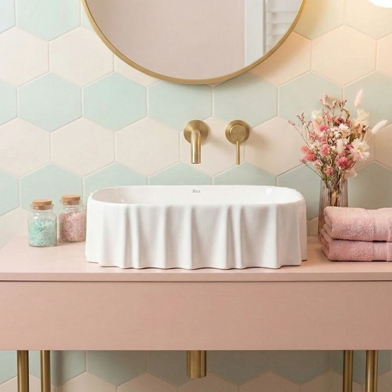 Umywalka Nablatowa ATRIA Biały