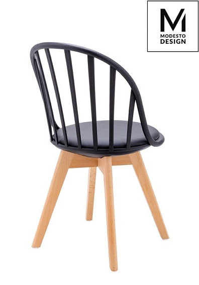 Krzesło ALBERT Czarne/Buk