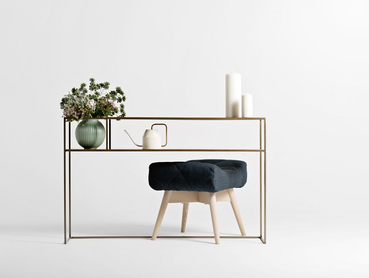 Konsola Senso Flower Metal L 120x25 Złoty