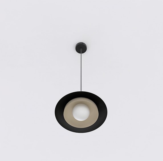 Lampa Wisząca SKIN 1 Beżowy/Czarny