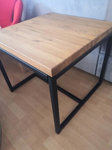 Ława LORAS C Lity Dąb/Czarny