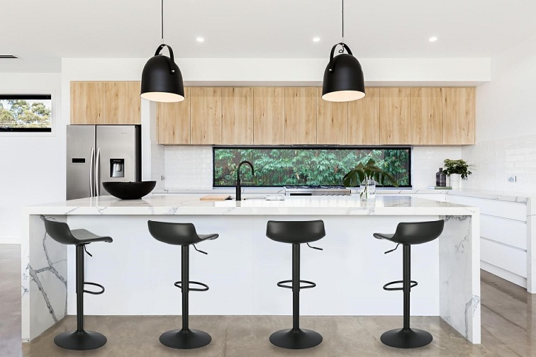 Stołek Barowy BAR ONE TAP Czarny Mat