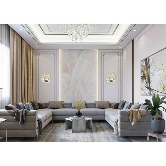 Lampa Ścienna WAVE Srebrny/Transparentny