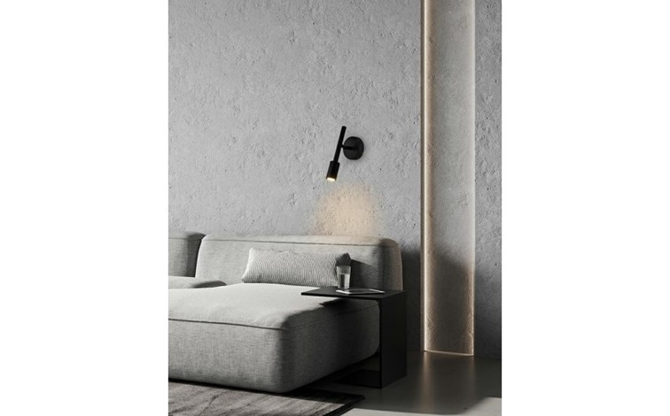 Lampa Ścienna PRISMA Czarny