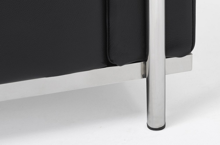 Fotel SOFT LC2 Czarny Skóra Naturalna