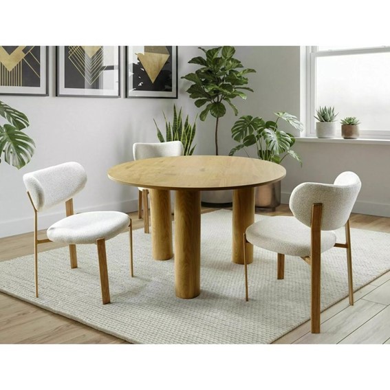 Stół MONTANA Fi120cm Dąb