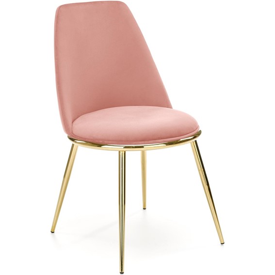 Krzesło K460 Złoty/Różowy