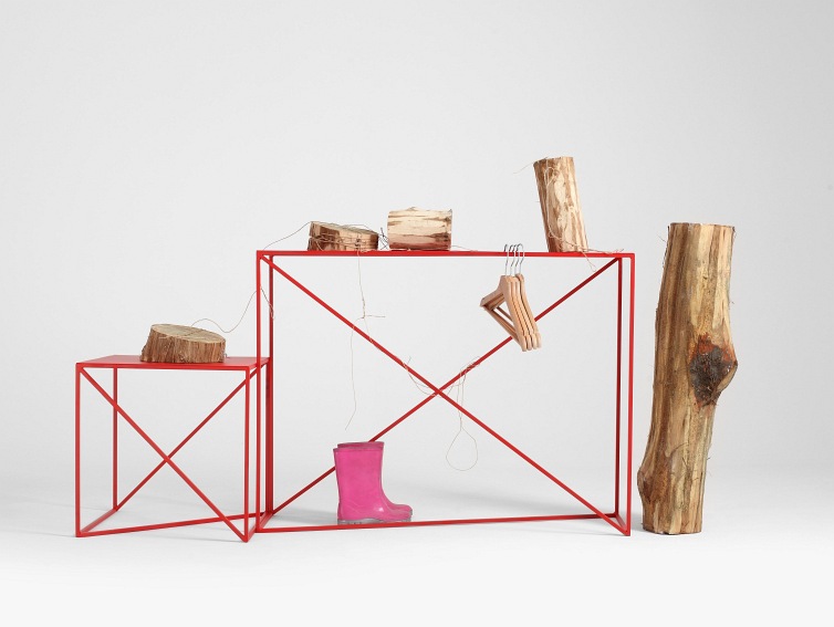 Konsola MEMO Metal 100x30 Czerwony