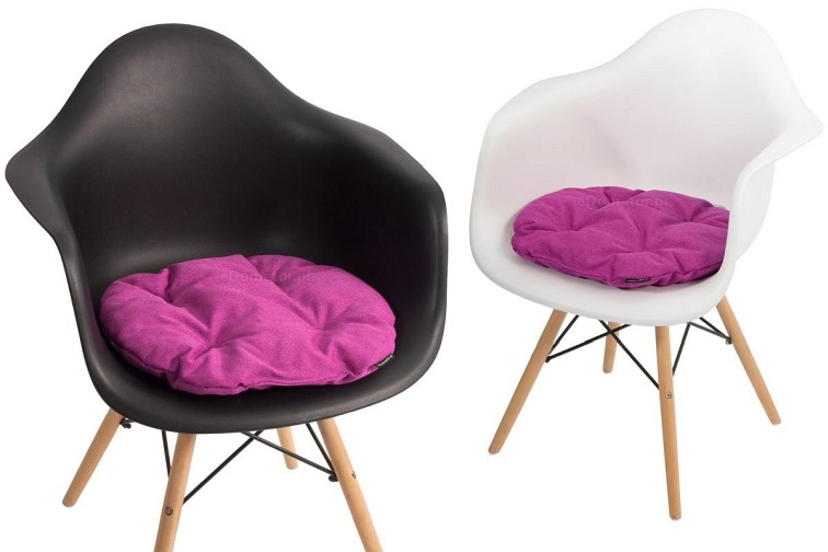 Poduszka na Krzesło KAMILA 40cm Fuksja