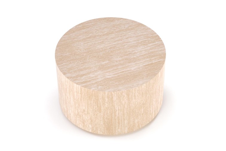 Ława TRAVERTINO fi60 Beżowy