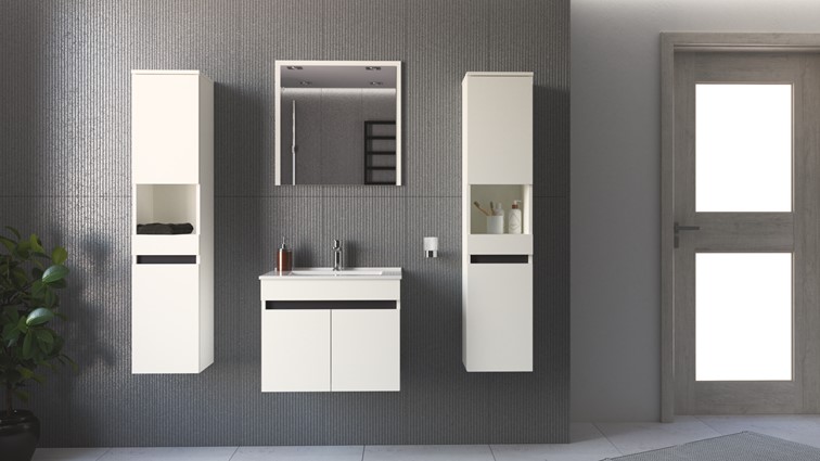 Lustro Ścienne FIGARO 60cm Biały