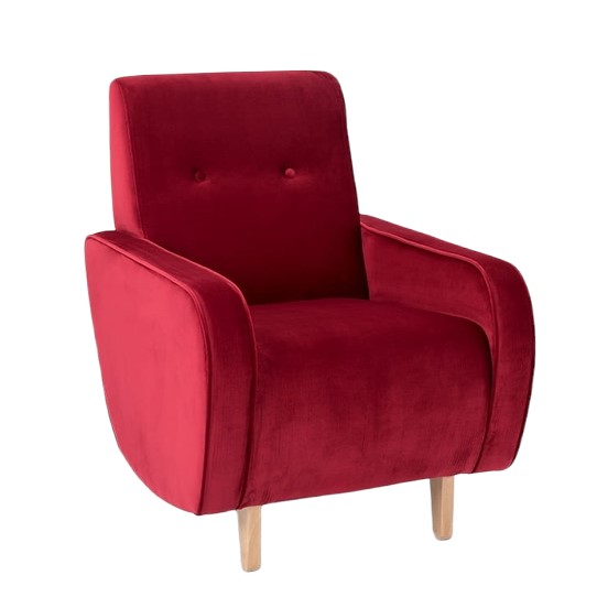 Fotel PANDA Soczysta Żurawina/Naturalny