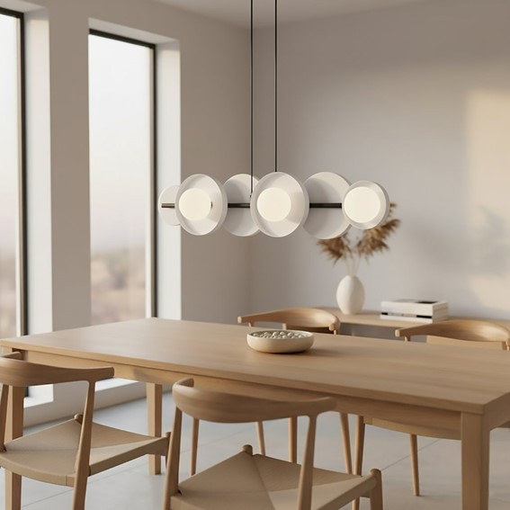 Lampa Wisząca MODEL 6 Czarny/Biały