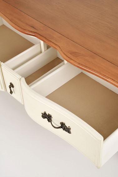 Stolik VENEZIA BIANCO VEB809K Beżowy/Brązowy