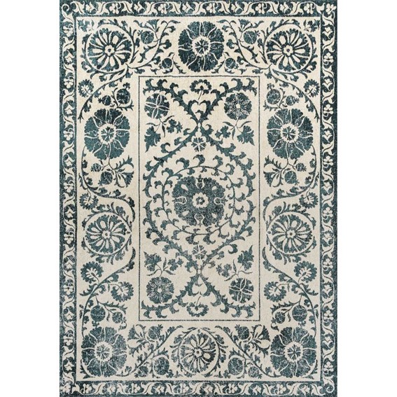 Dywan SUZANI NOTOS 9733 140x200 cm Beżowy/Turkusowy