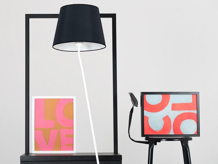 Lampa podłogowa SHADE FLOOR – klosz czarny, b