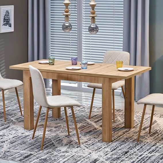Stół Rozkładany GIZMO (120-160)x75 Dąb Artisan