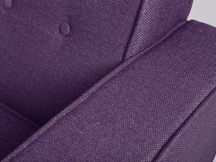 Sofa 3 os. Zugo 210x84x80 Śliwkowy/Orzech