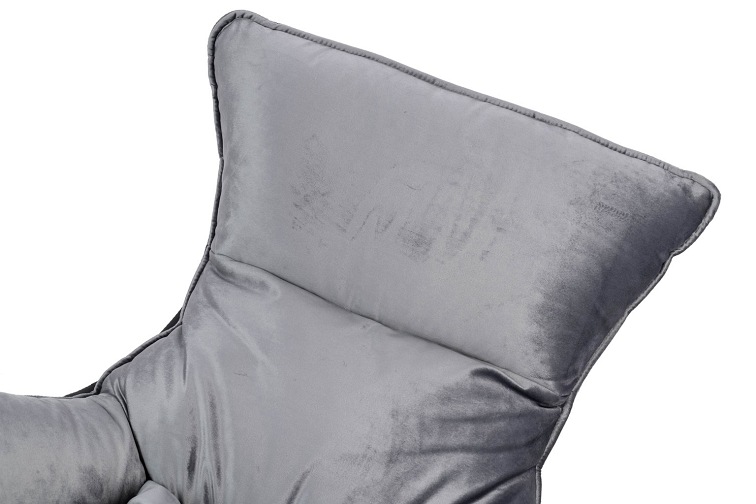 Fotel OTILIA STAND Velvet Ciemny Szary