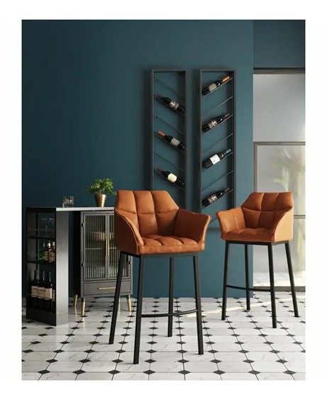 Krzesło Barowe THINKTANK 2 Brązowe