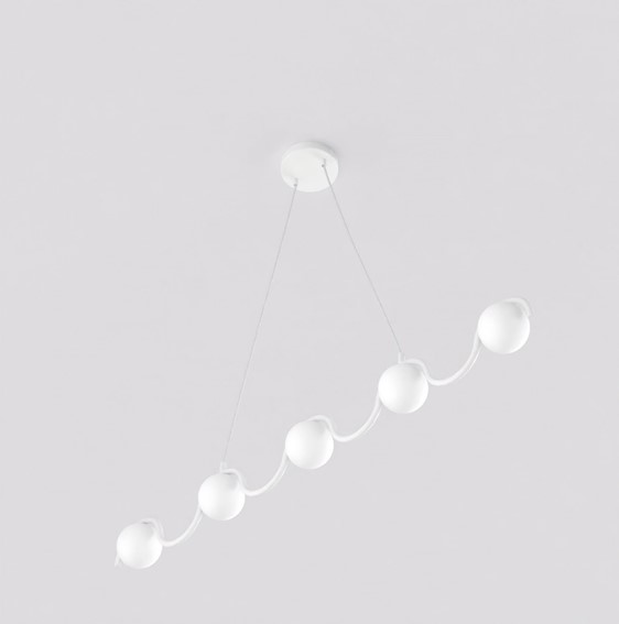 Lampa Wisząca SINUS 5 Biały/Opal