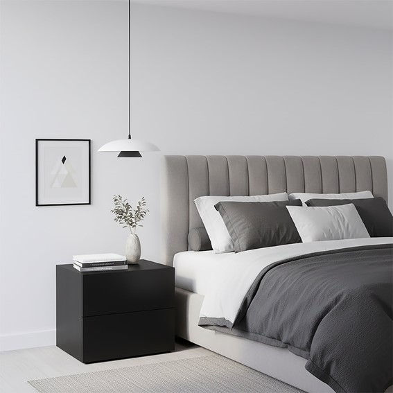 Lampa Wisząca BABEL 1 Czarny/Biały