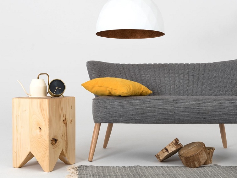 Lampa wisząca LEONARD L – miedziano-biały