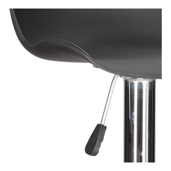 Stołek Barowy INGE Czarny/Chrom