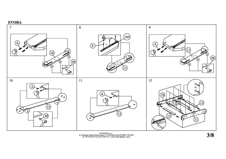 Łóżko EVORA 160x200 Beżowy