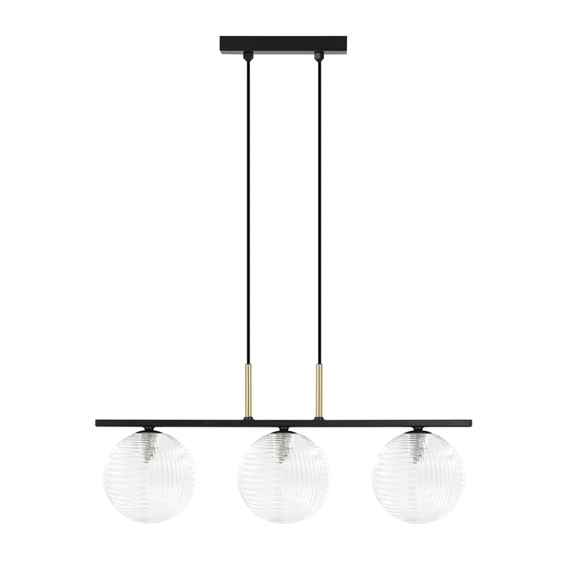 Lampa Wisząca AURA K-5682 Transparentny/Czarny
