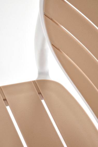 Krzesło K529 Biały/Naturalny