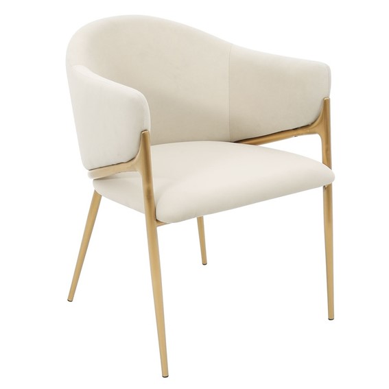 Krzesło MODIG M5-10 Biały/Złoty