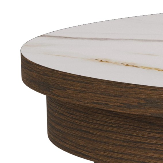 Stół Rozkładany SOUTHAMPTON fi120 Brązowy