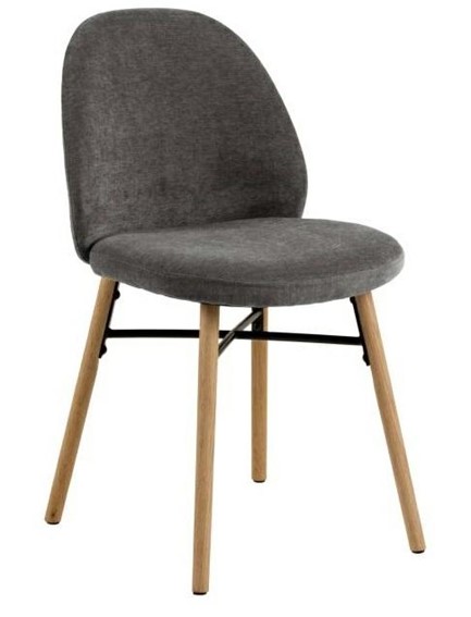 Krzesło SOPHIA Szary Ciemny/Dąb