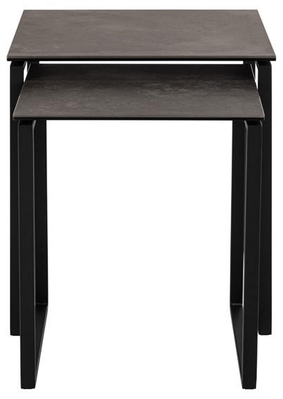 Zestaw 2 Stolików KATRINE 50x50cm Czarny