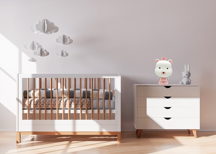 Lampka Dekoracyjna Misiek z Koroną LED Różowy