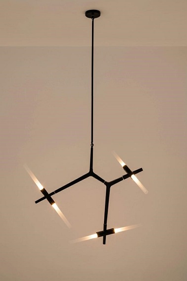 Lampa Wisząca CANDELABR 6 Czarny