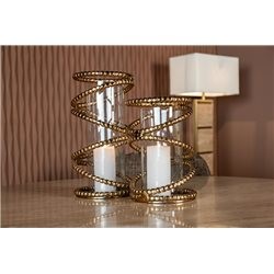 Świecznik JADEN S Złoty