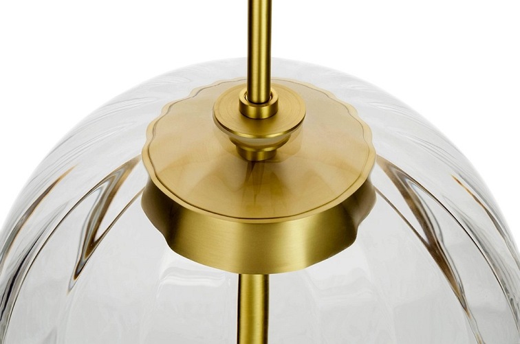 Lampa wisząca CHAPLIN 300 mosiądz - LED, szkł