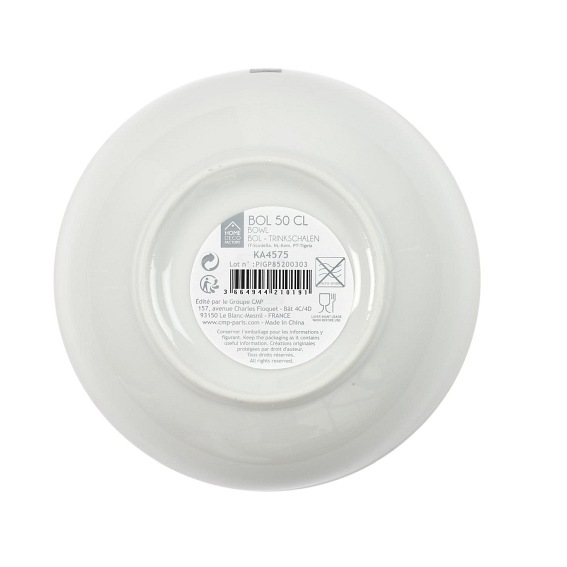 Miska Pearl Gold 500ml biała