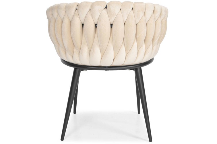 Krzesło ROSA Czarny/Beżowy