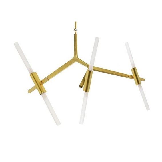 Lampa Wisząca CANDELABR  6 Złoty/Biały